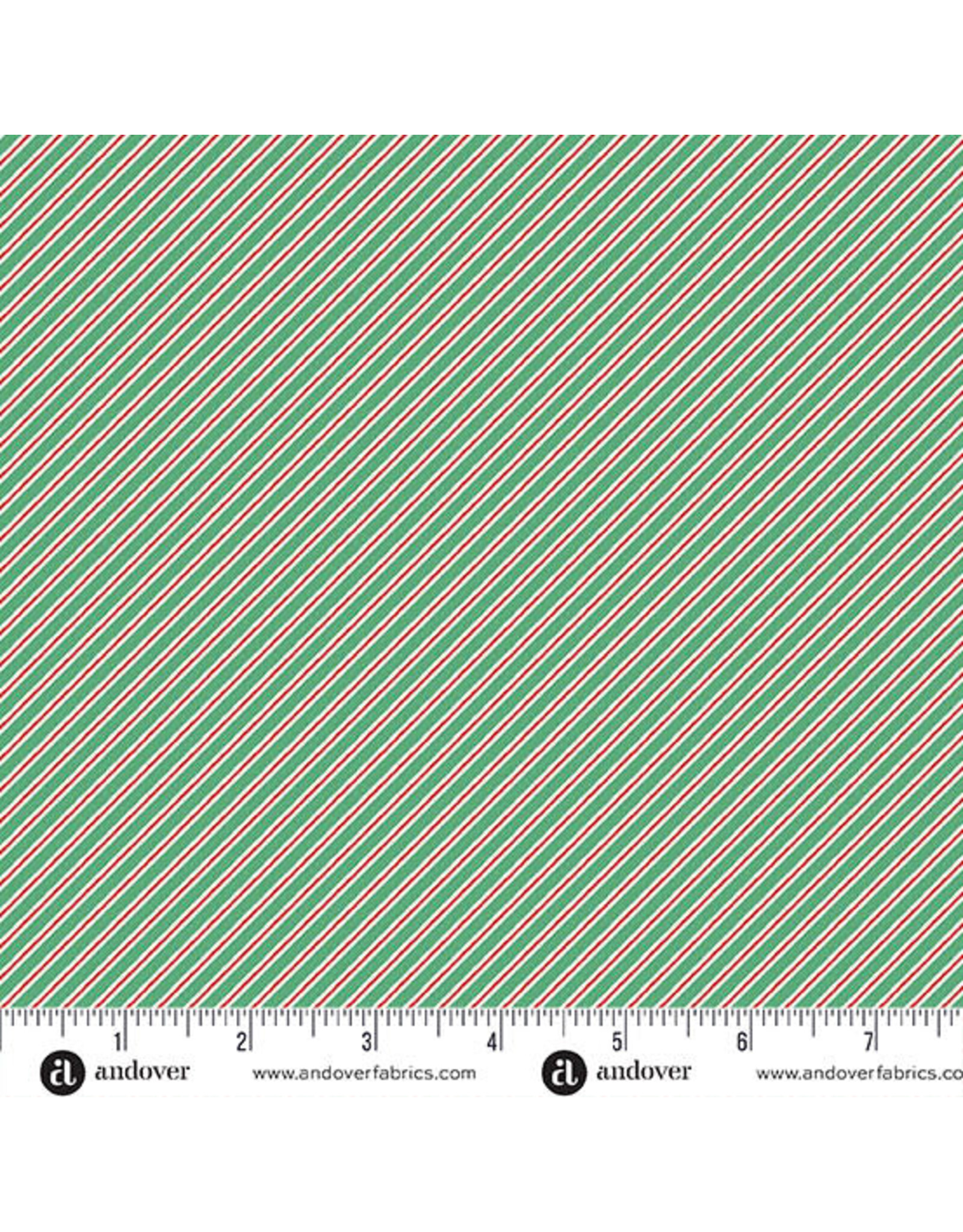 Makower UK The Nutcracker - Candy Cane Stripe Green