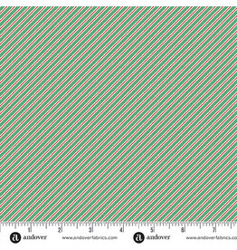 Makower UK The Nutcracker - Candy Cane Stripe Green