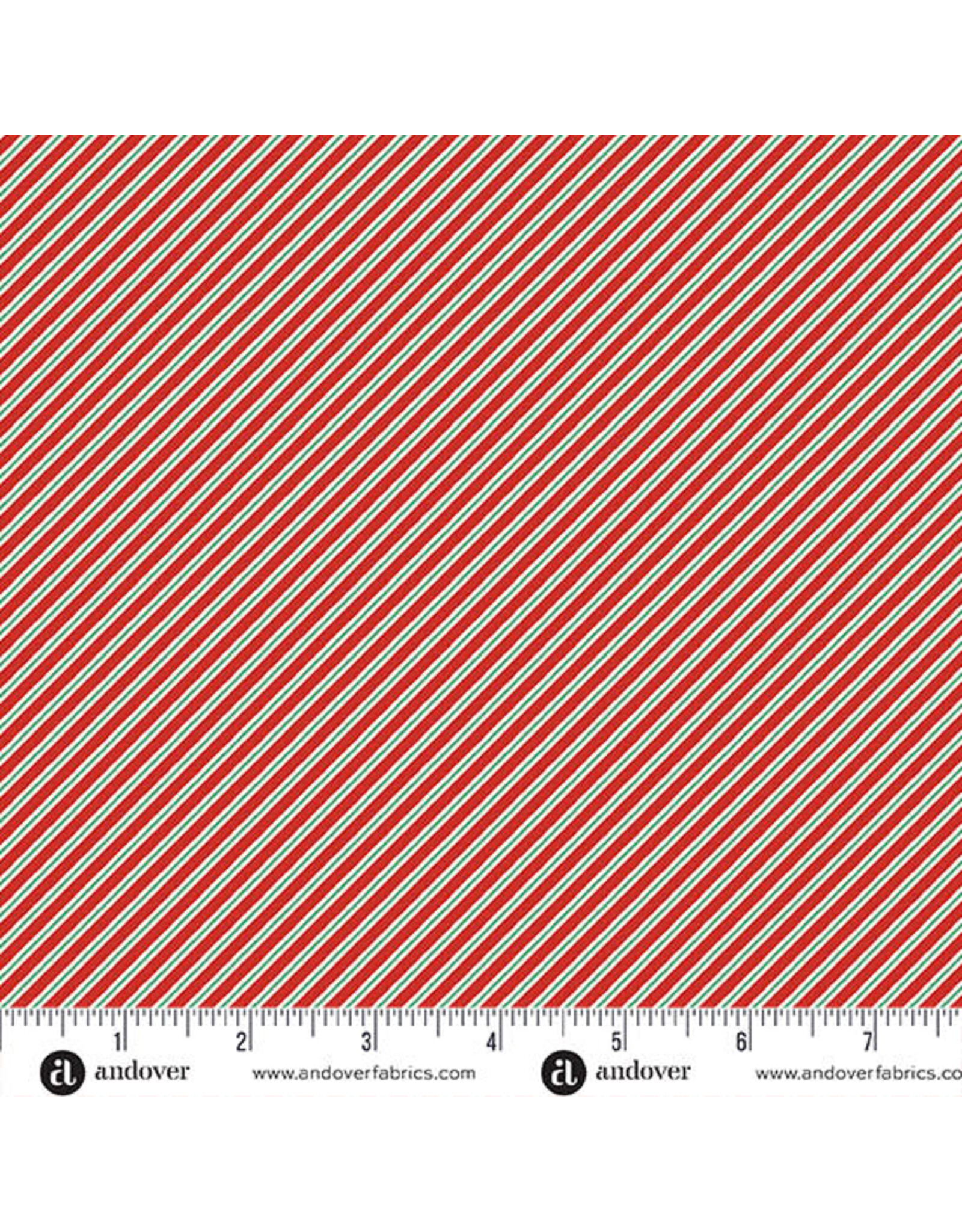 Makower UK The Nutcracker - Candy Cane Stripe Red