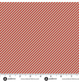 Makower UK The Nutcracker - Candy Cane Stripe Red