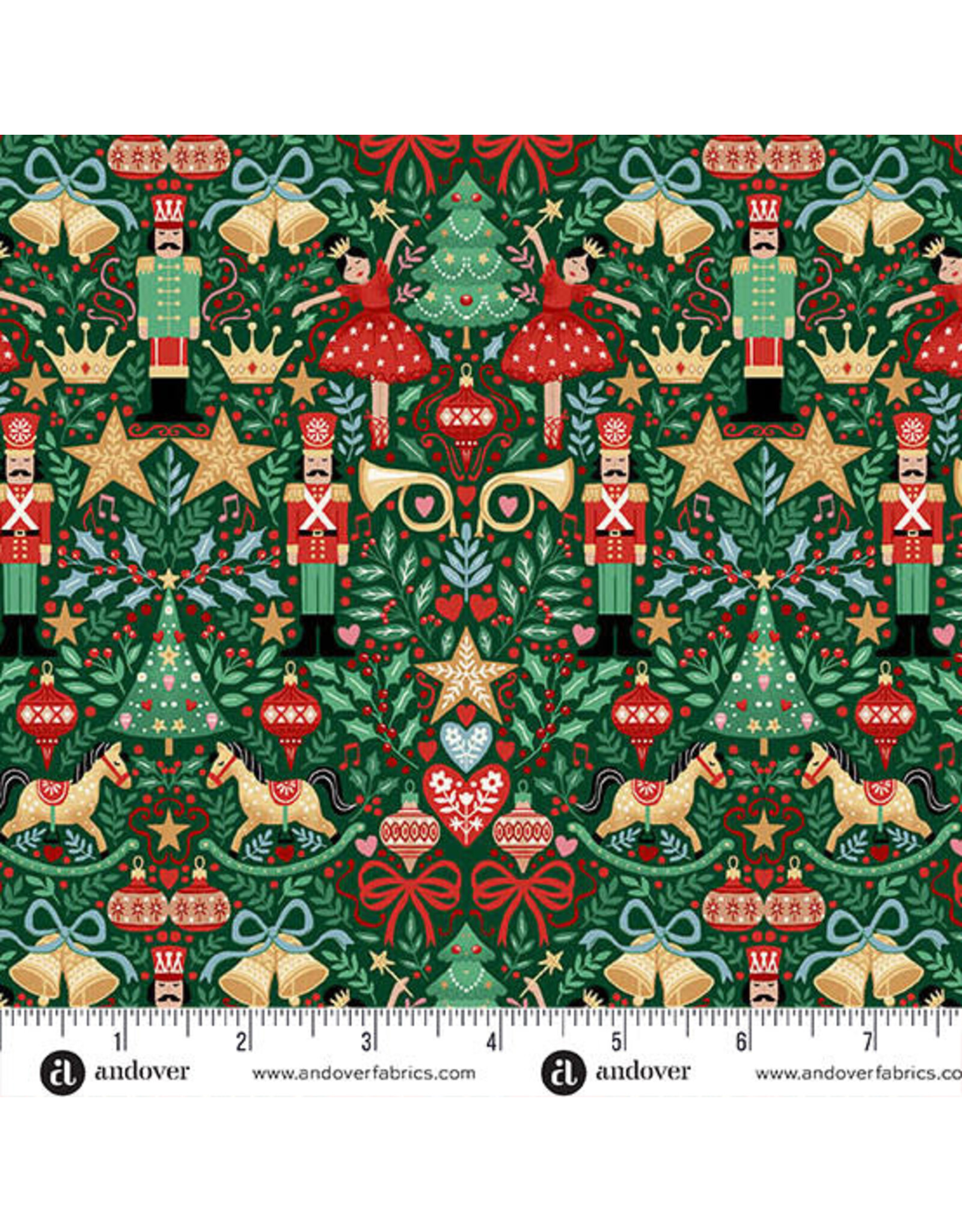 Makower UK The Nutcracker - Sugar Plum Green