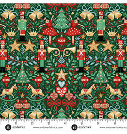 Makower UK The Nutcracker - Sugar Plum Green