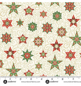 Makower UK Adorn - Star - Cream