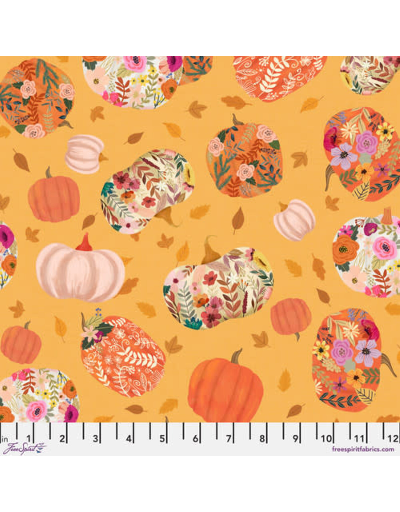 FreeSpirit Autumn Friends - Pumpkin Paradise Orange coupon (± 64 x 110 cm)