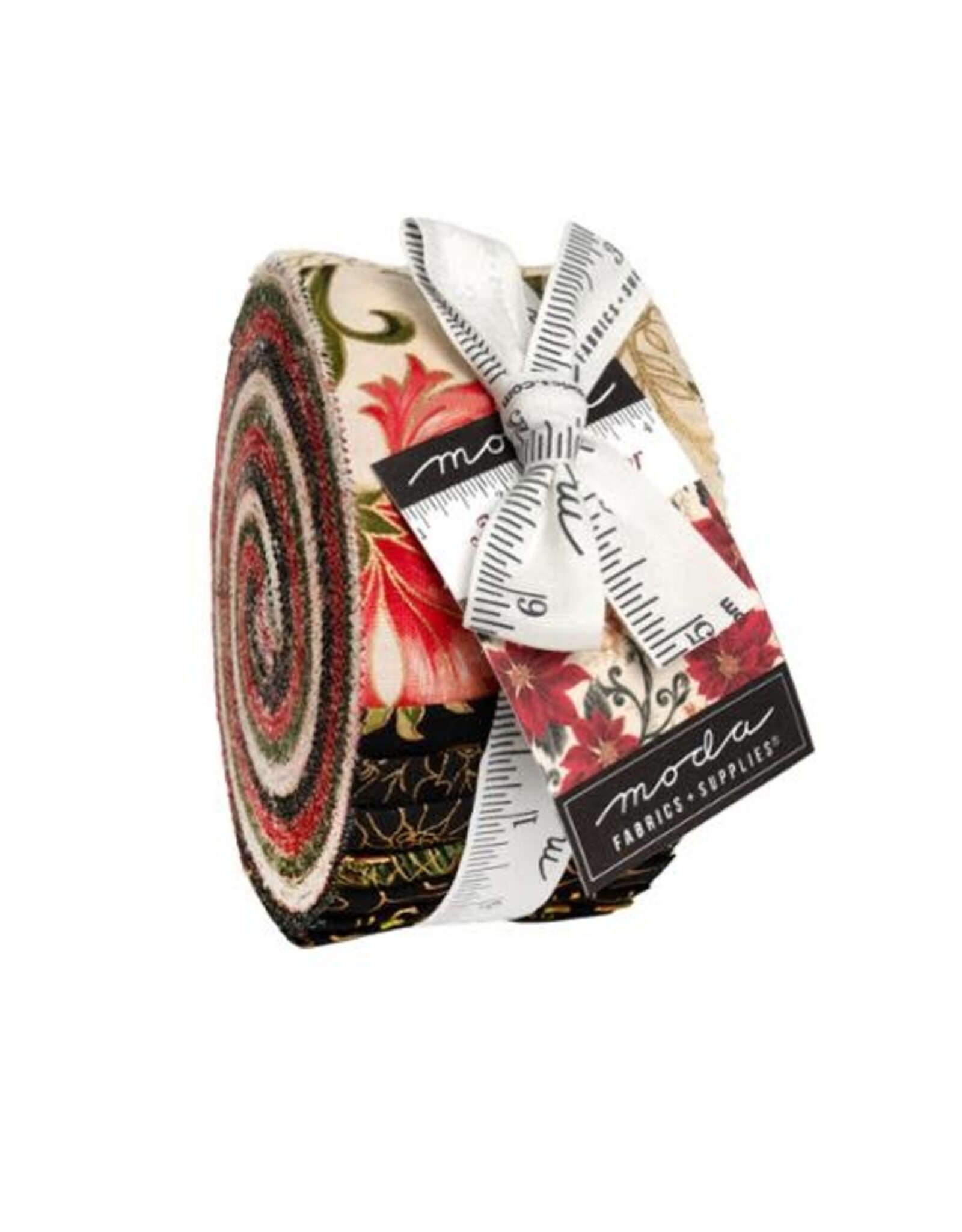 Moda Moda Fabrics - Merry Manor Metallic - Jelly Roll - 40 strips
