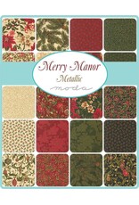 Moda Moda Fabrics - Merry Manor Metallic - Jelly Roll - 40 strips