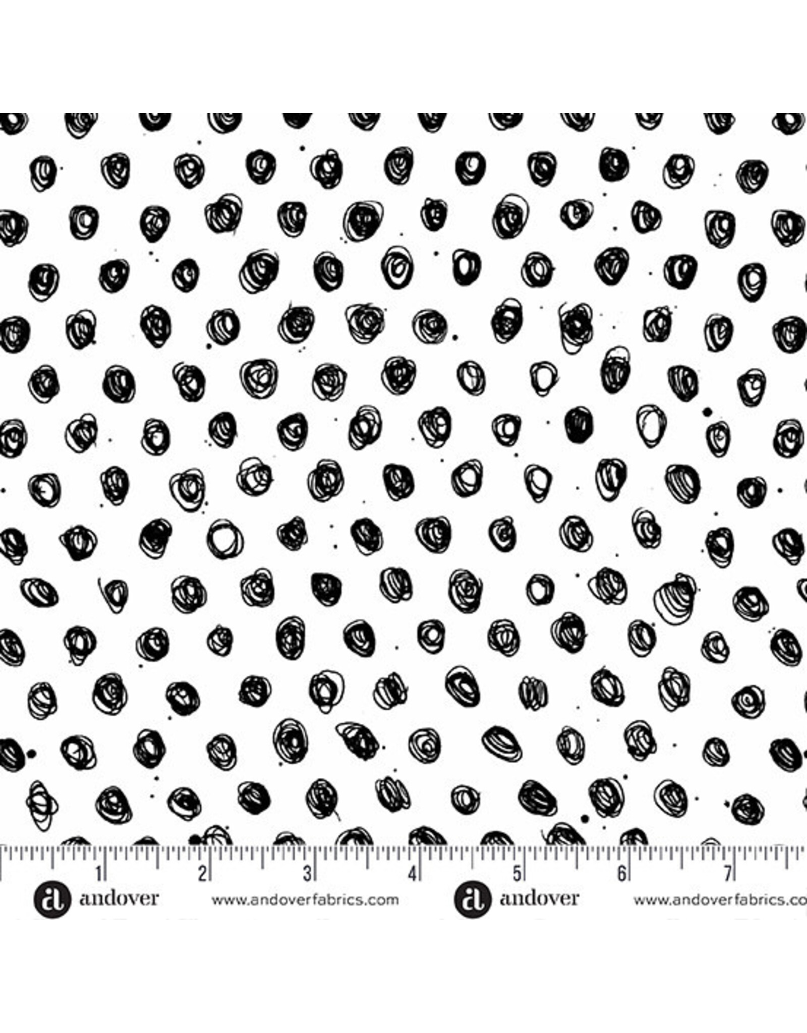 Andover Ink - Polka Snowy Owl coupon (± 69 x 110 cm)
