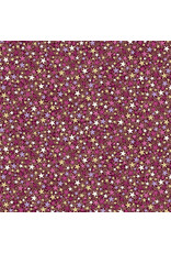 Makower UK Luna - Star Red coupon (± 55 x 110 cm)