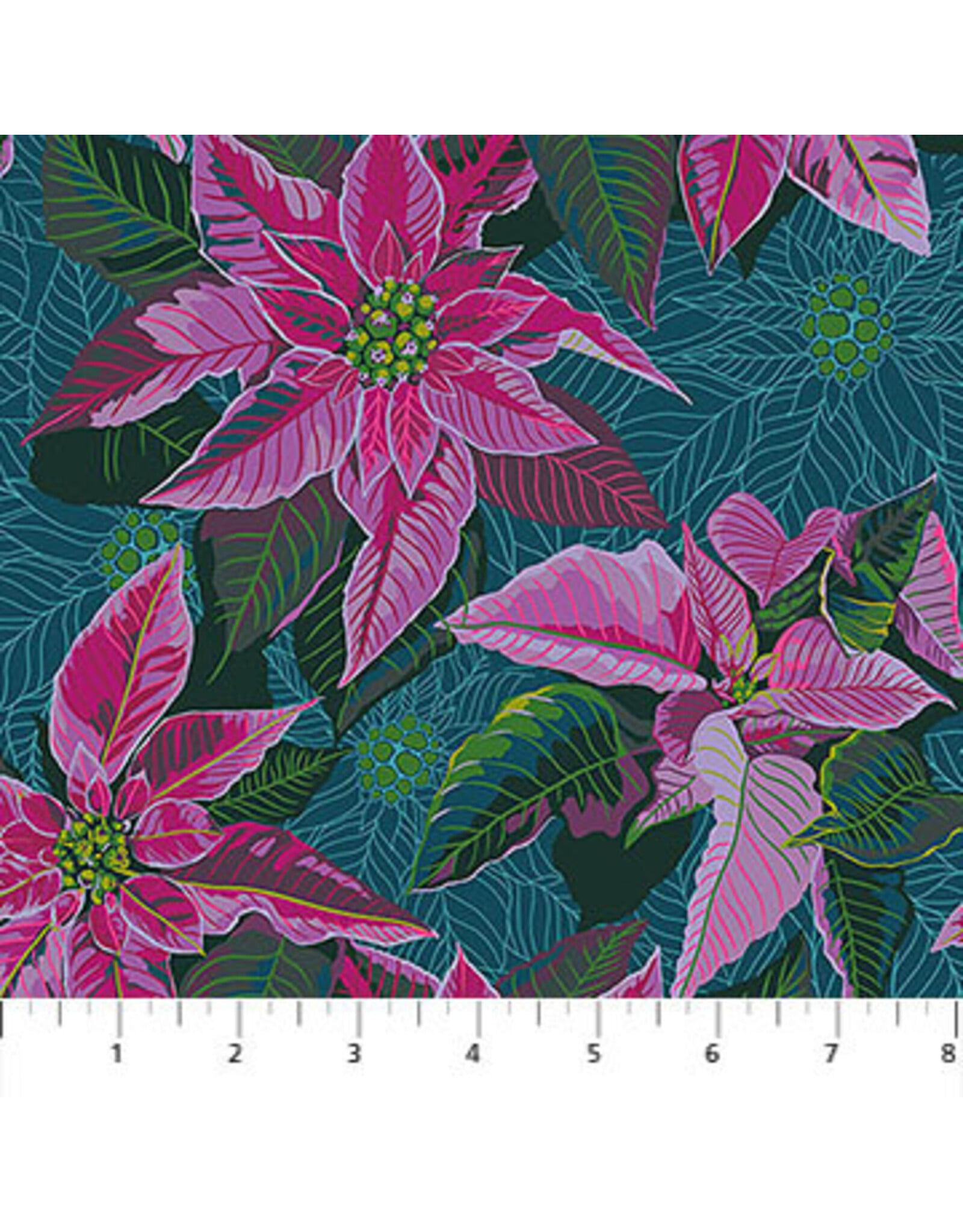Anna Maria Textiles Anna Maria Textiles - Cozy Christmas - Poinsettia Flourish - AMT166-74L