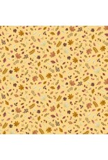 Makower UK Hello Autumn - Foliage Cascade Yellow coupon (± 56 x 110 cm)