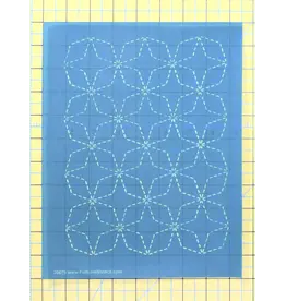 Full Line Stencil - Sashiko Stitch Angled 7 Treasures