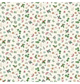 Makower UK Good Tidings - Sprig Cream coupon (± 75 x 110 cm)