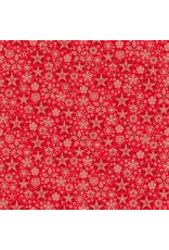 Makower UK Good Tidings - Frosty Red coupon (± 47 x 110 cm)