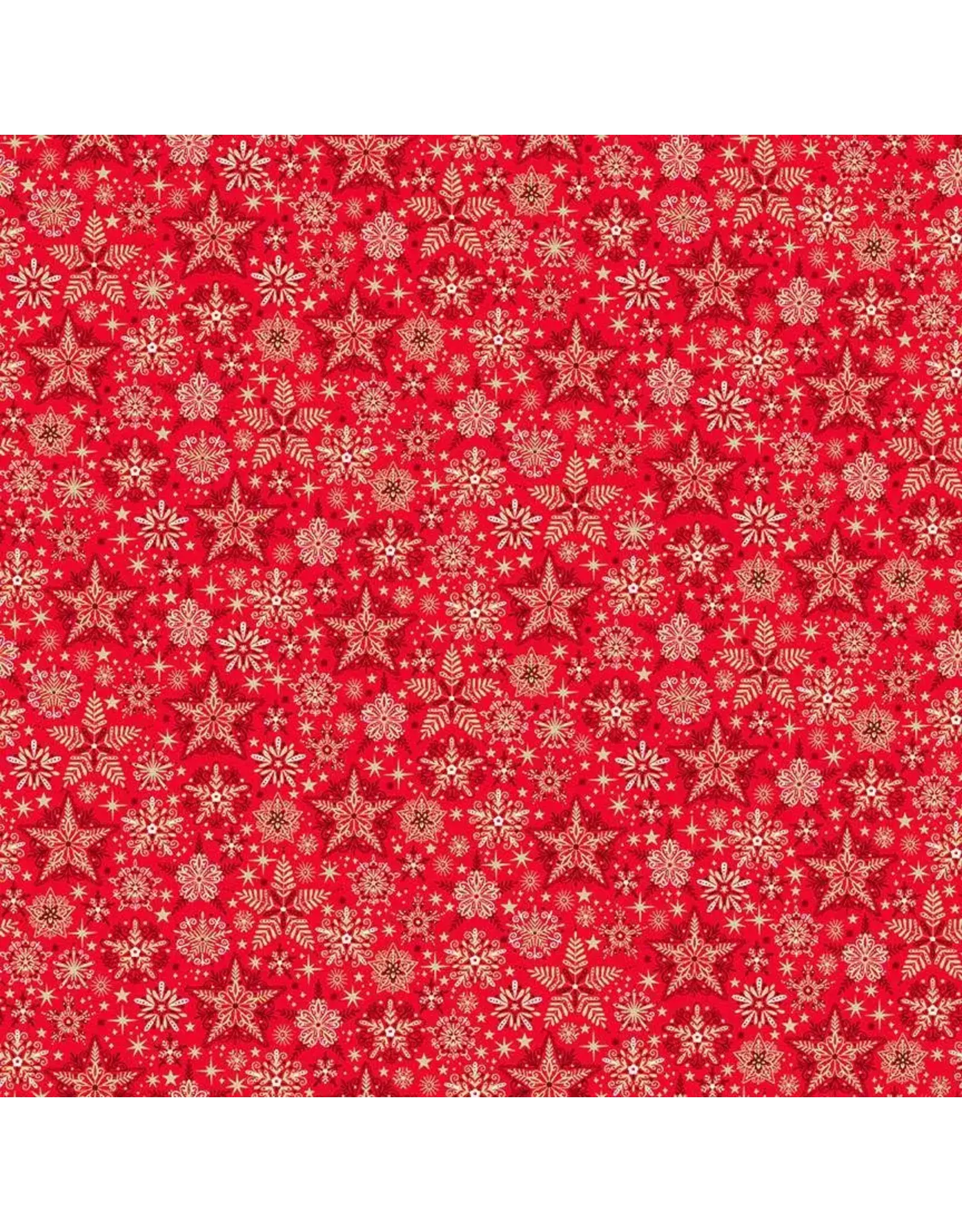 Makower UK Good Tidings - Frosty Red coupon (± 47 x 110 cm)