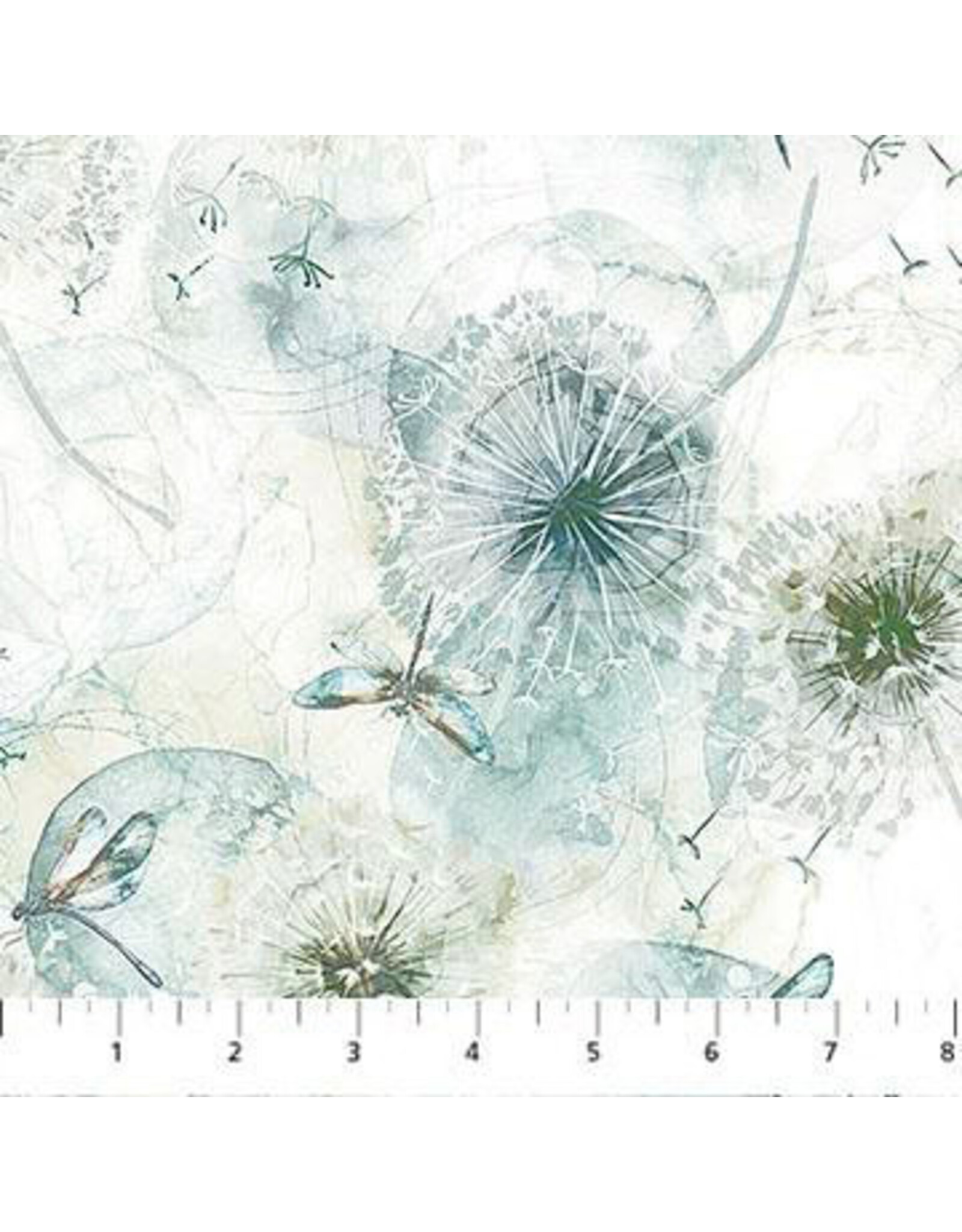 Northcott Whisper - Open Seed Pods - Cream coupon (± 78 x 110 cm)