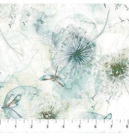 Northcott Whisper - Open Seed Pods - Cream coupon (± 78 x 110 cm)