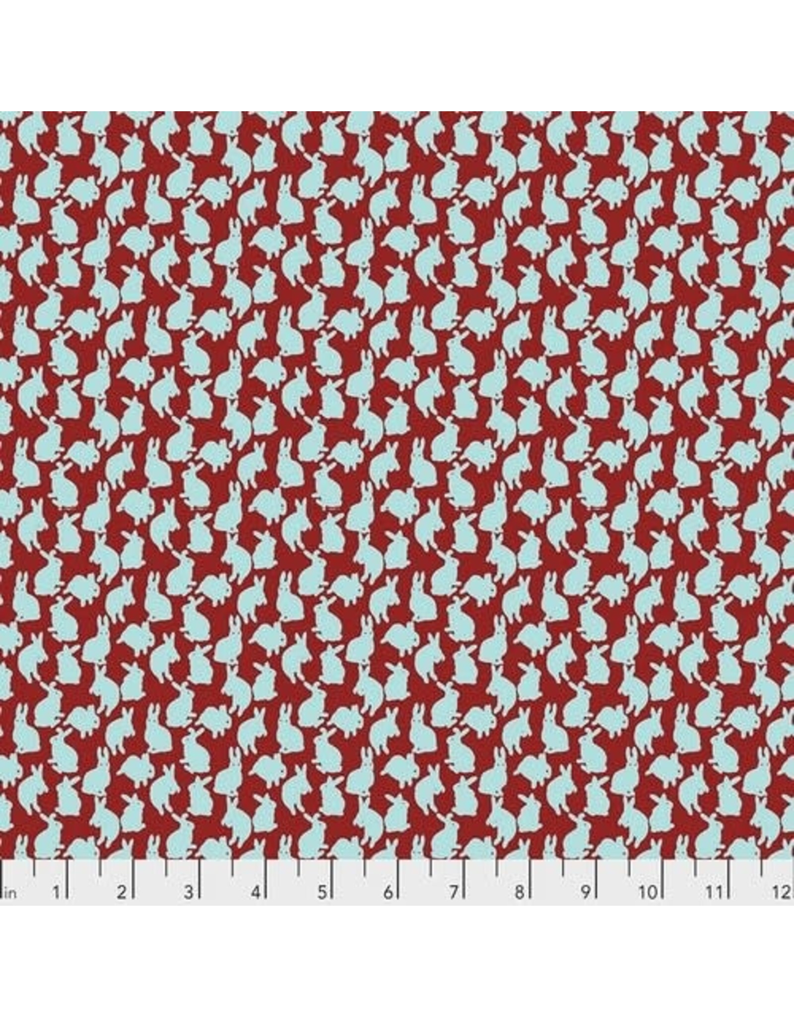 FreeSpirit Woodland Walk -  Mini Rabbits Apple coupon (± 49 x 110 cm)