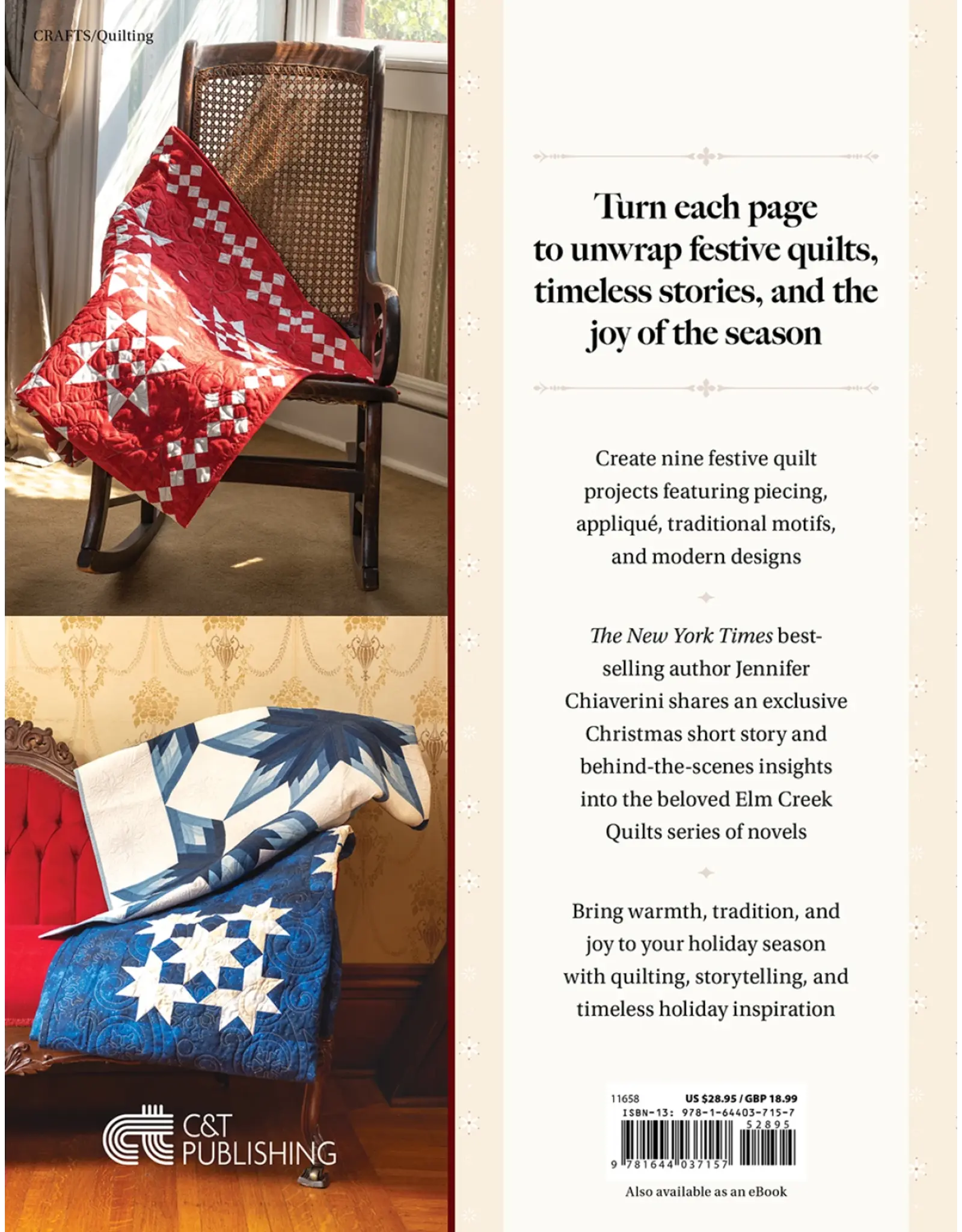 CT Publishing Jennifer Chiaverini - Elm Creek Quilts - Christmas