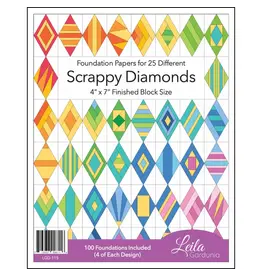 Leila Gardunia Scrappy Diamonds  - Foundation Paper-Piecing Pad