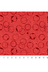 Figo Workshop - Circles Red coupon (± 54 x 110 cm)