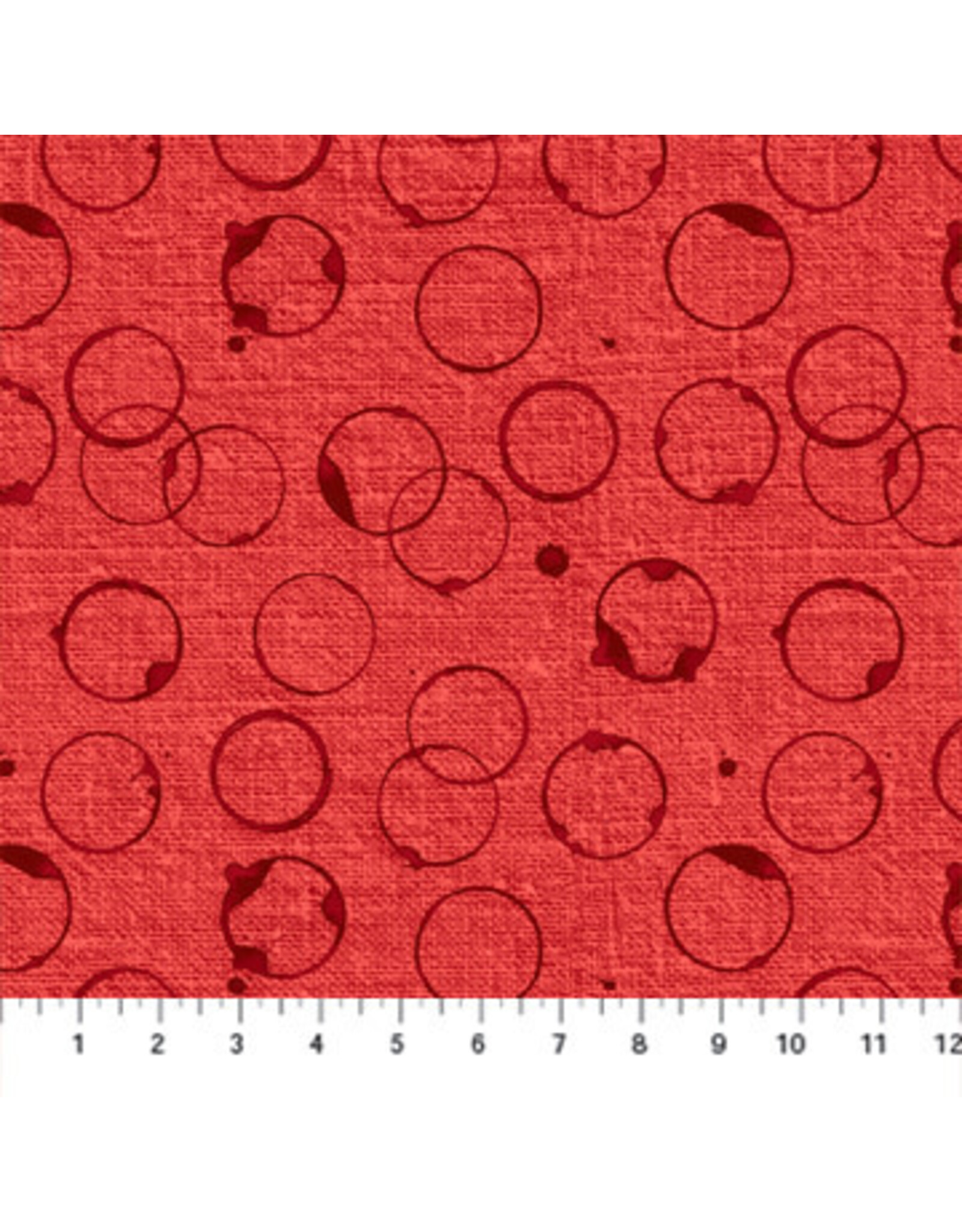 Figo Workshop - Circles Red coupon (± 54 x 110 cm)