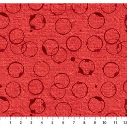 Figo Workshop - Circles Red coupon (± 54 x 110 cm)