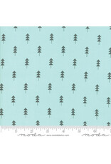 Moda Little Tree - Little Trees Aqua coupon (± 50 x 110 cm)