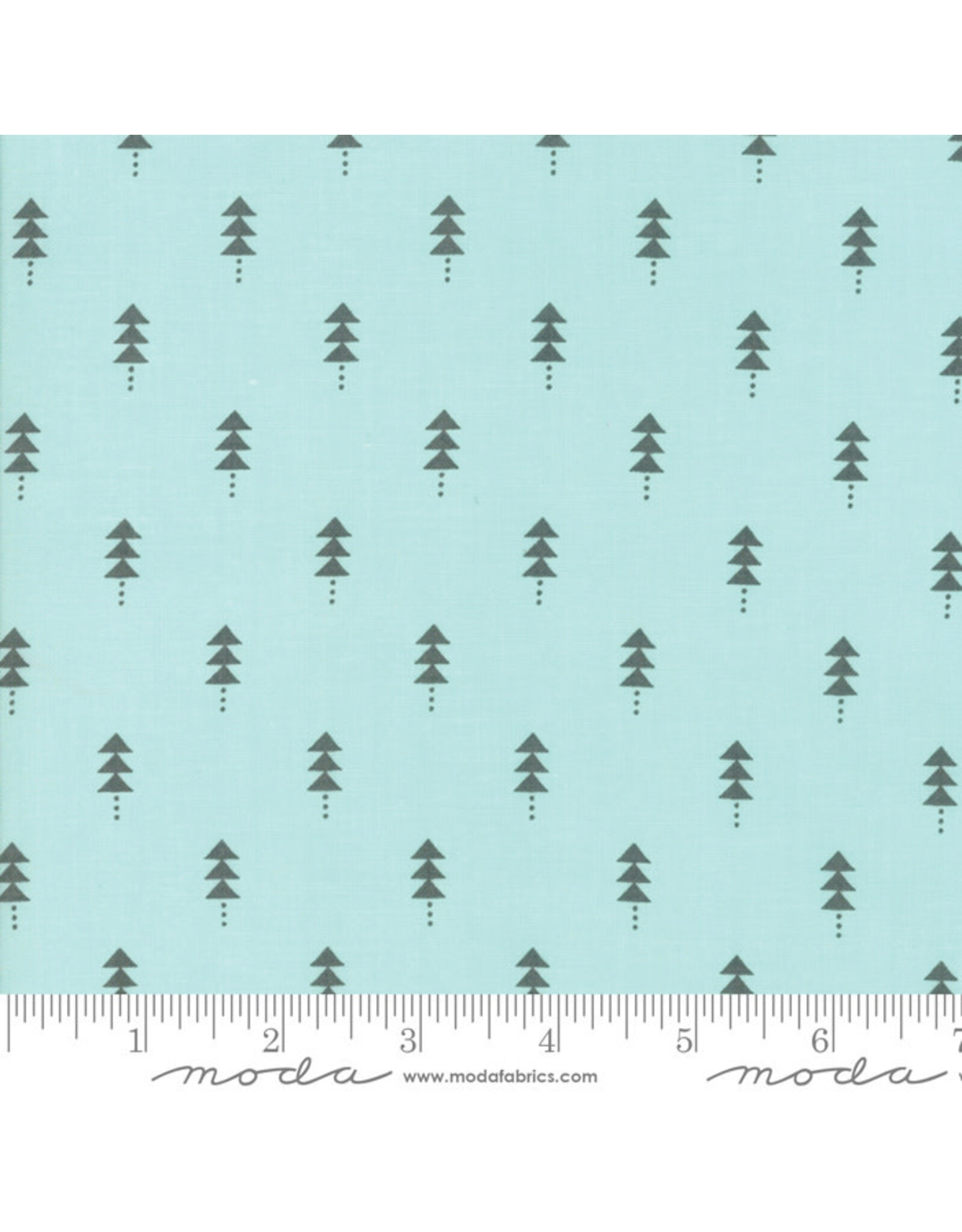 Moda Little Tree - Little Trees Aqua coupon (± 50 x 110 cm)