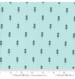 Moda Little Tree - Little Trees Aqua coupon (± 50 x 110 cm)