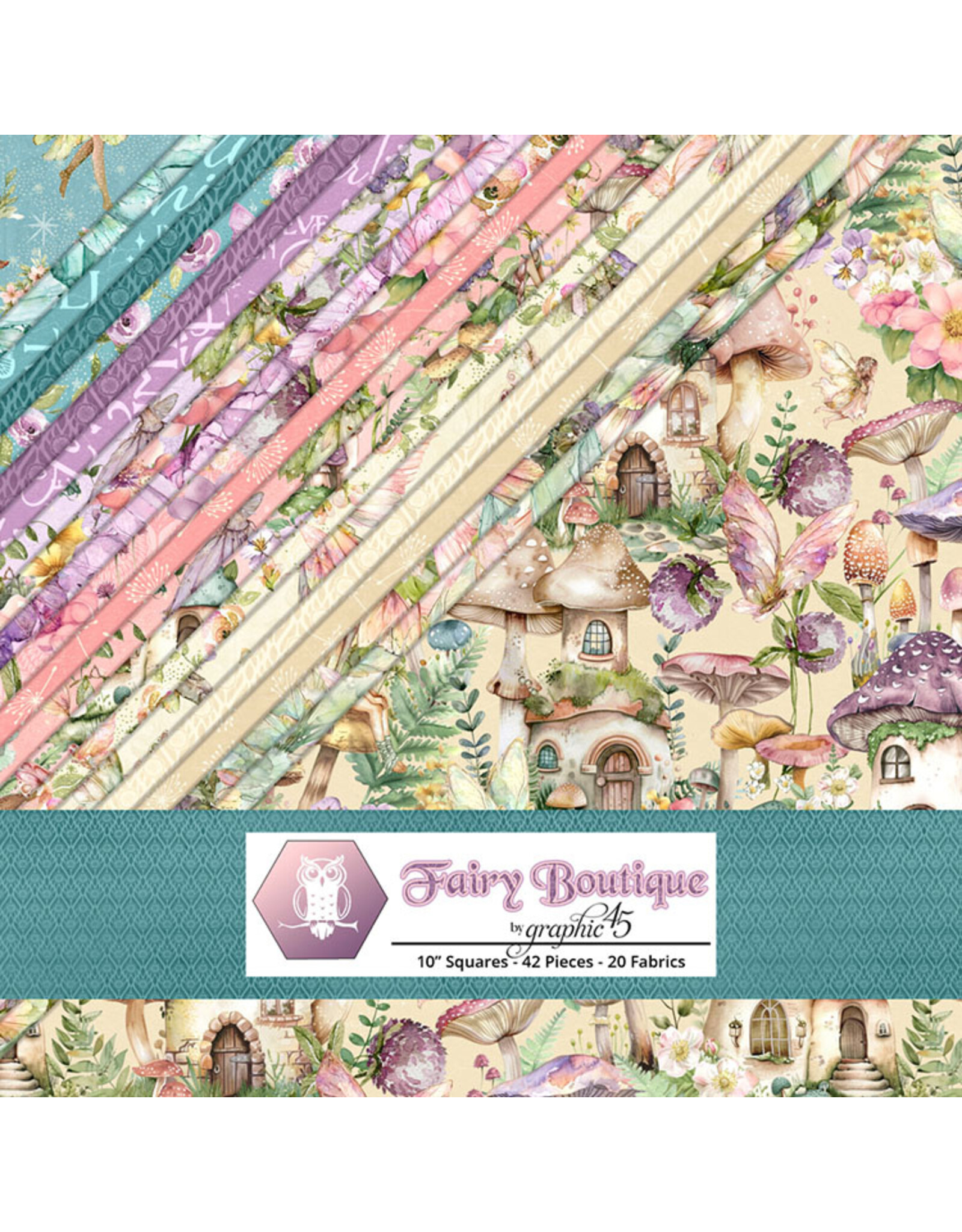 Lumin Fabrics Lumin Fabrics - Fairy Boutique - 10 x 10 inch Stack
