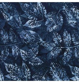 Hoffman Bali Handpaints - Leaves Liquorice
