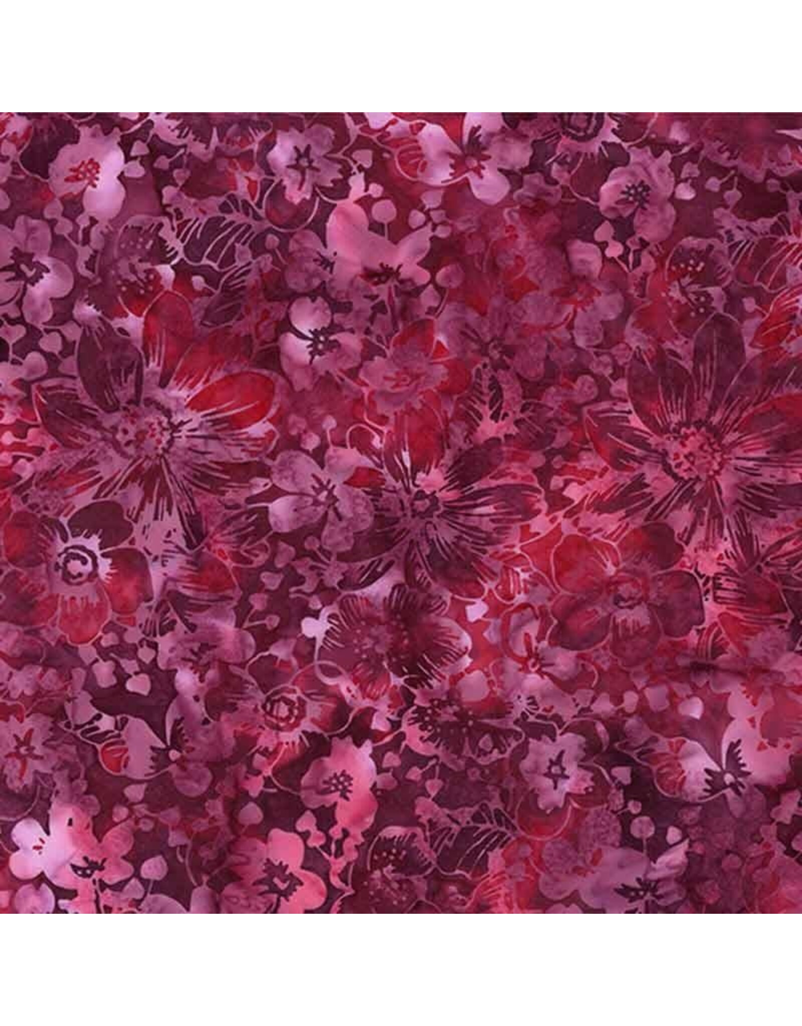 Hoffman Hoffman - Bali Handpaints - Packed Foral Magenta - X2651-72