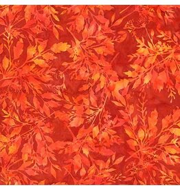 Hoffman Bali Handpaints - Leafy Cayenne