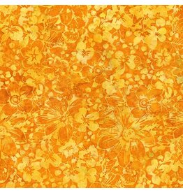 Hoffman Bali Handpaints - Packed Floral Squash