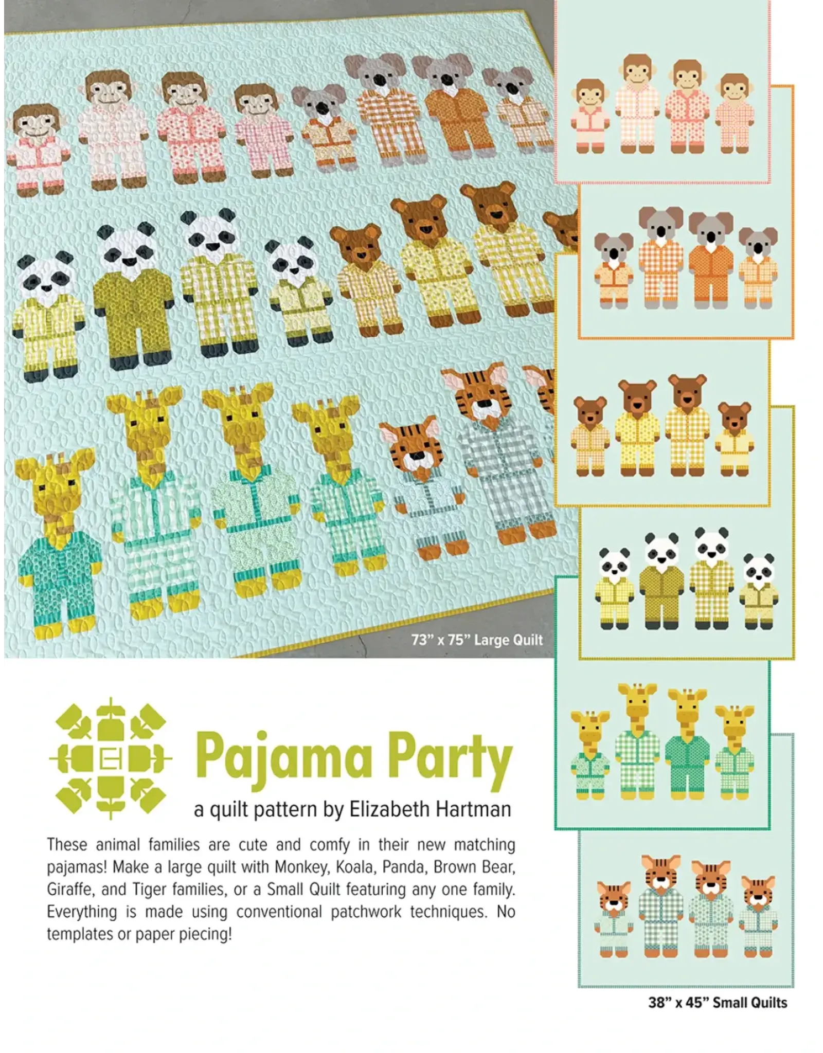 Elizabeth Hartman Elizabeth Hartman - Pajama Party - patroon voor quilt - EH-090