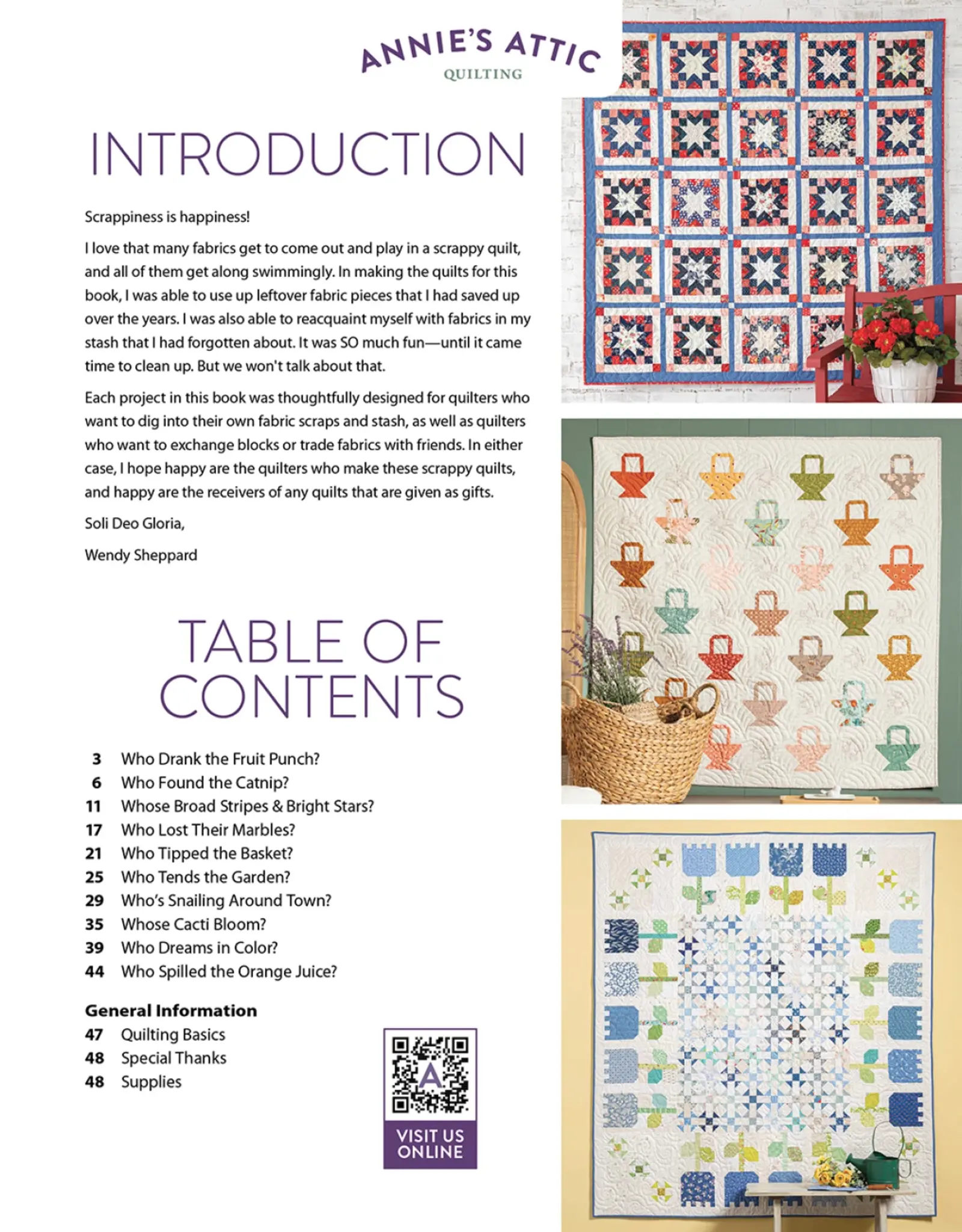 Annie's Scrap Quilting With Wendy Sheppard - book with quilt patterns