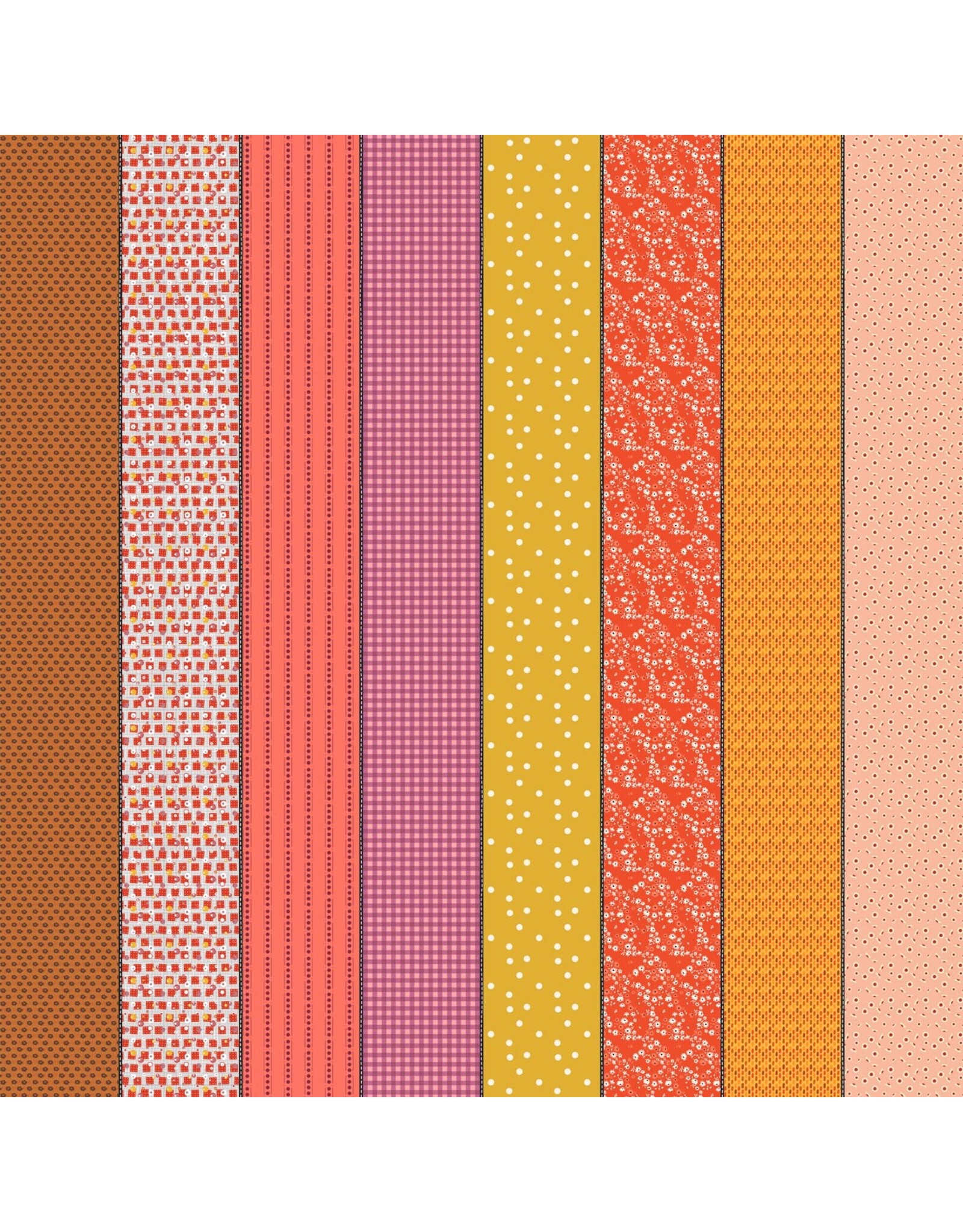 Moda Gathered Lollies - Hazel - One