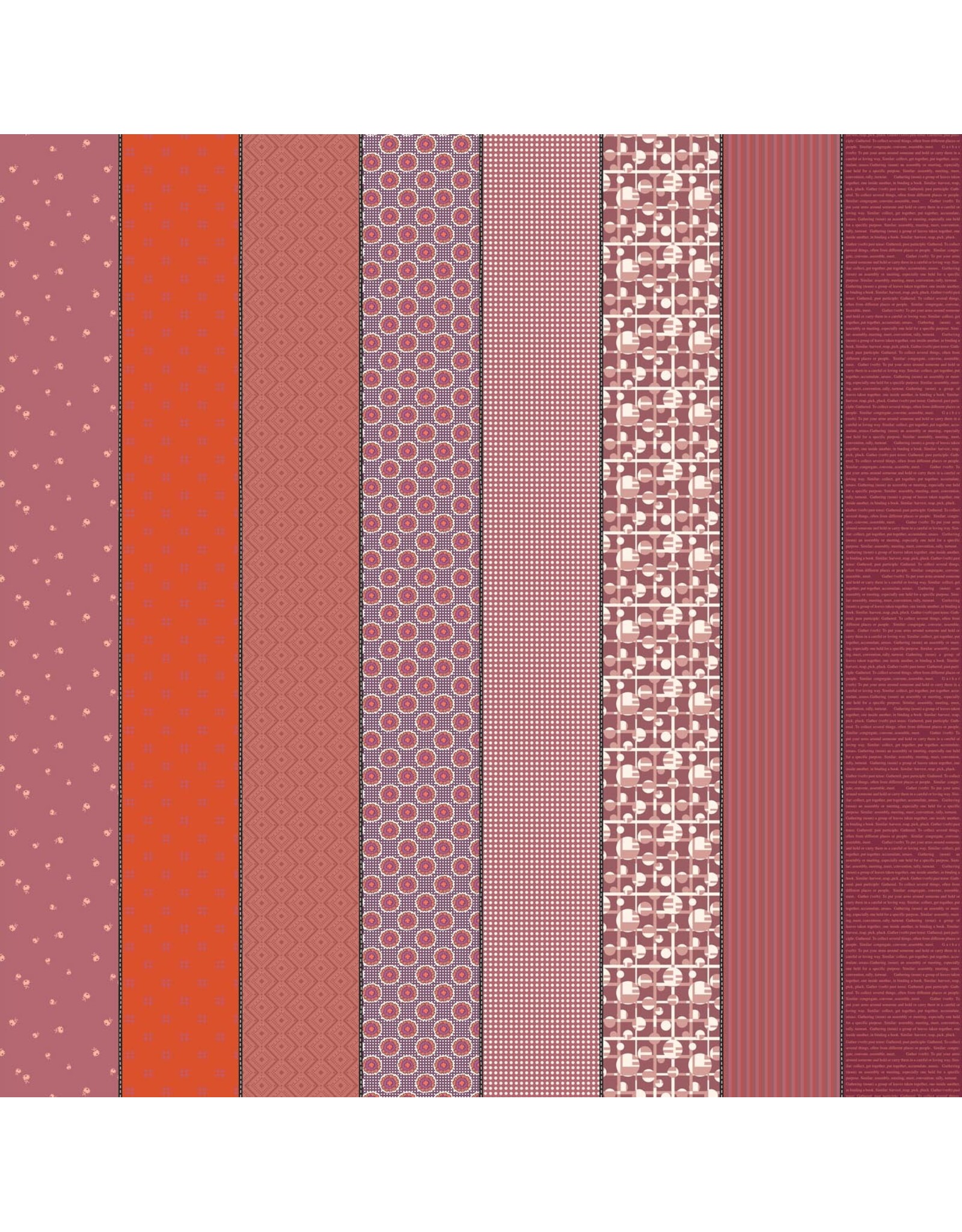 Moda Gathered Lollies - Hazel - Three
