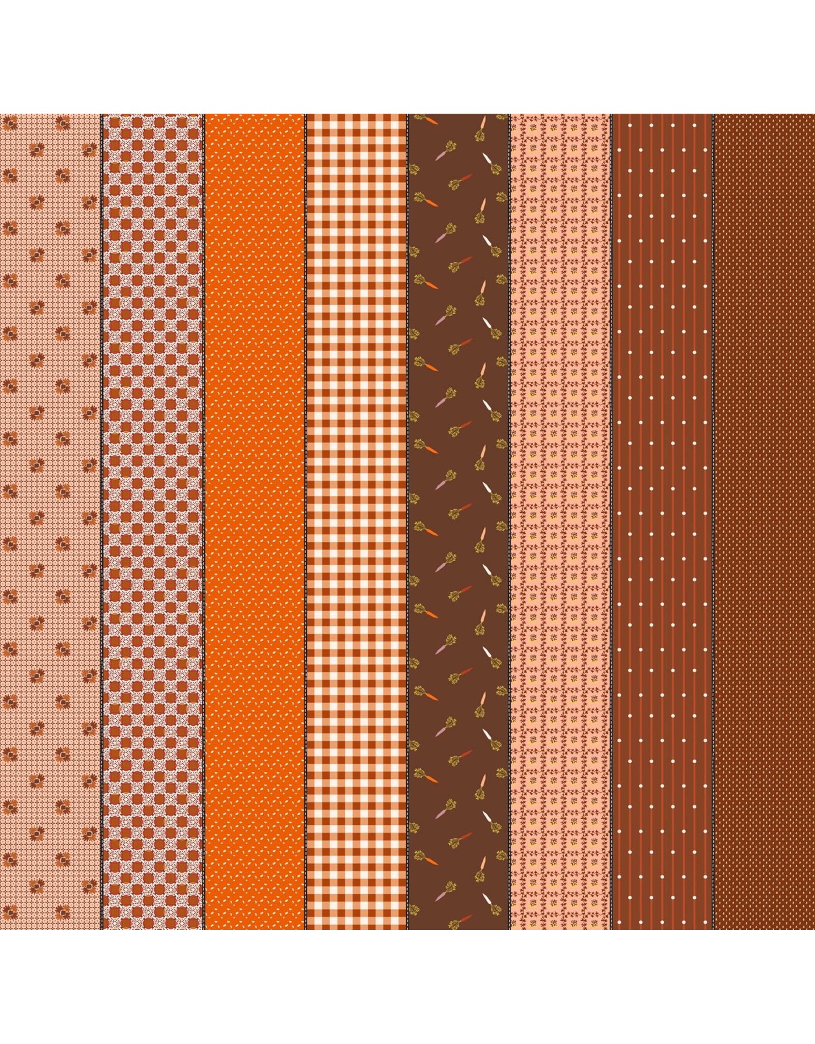 Moda Gathered Lollies - Hazel - Five