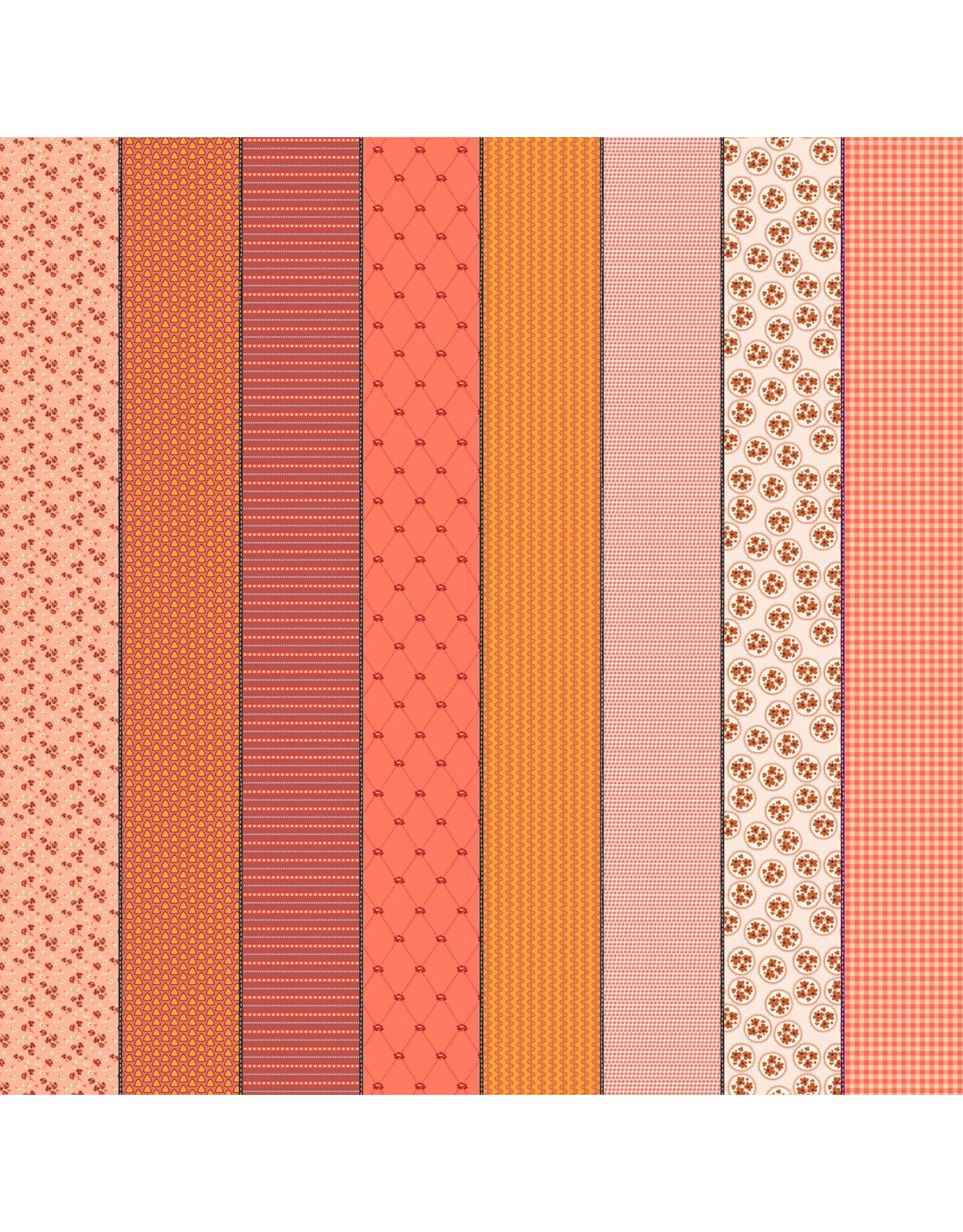 Moda Gathered Lollies - Hazel - Seven