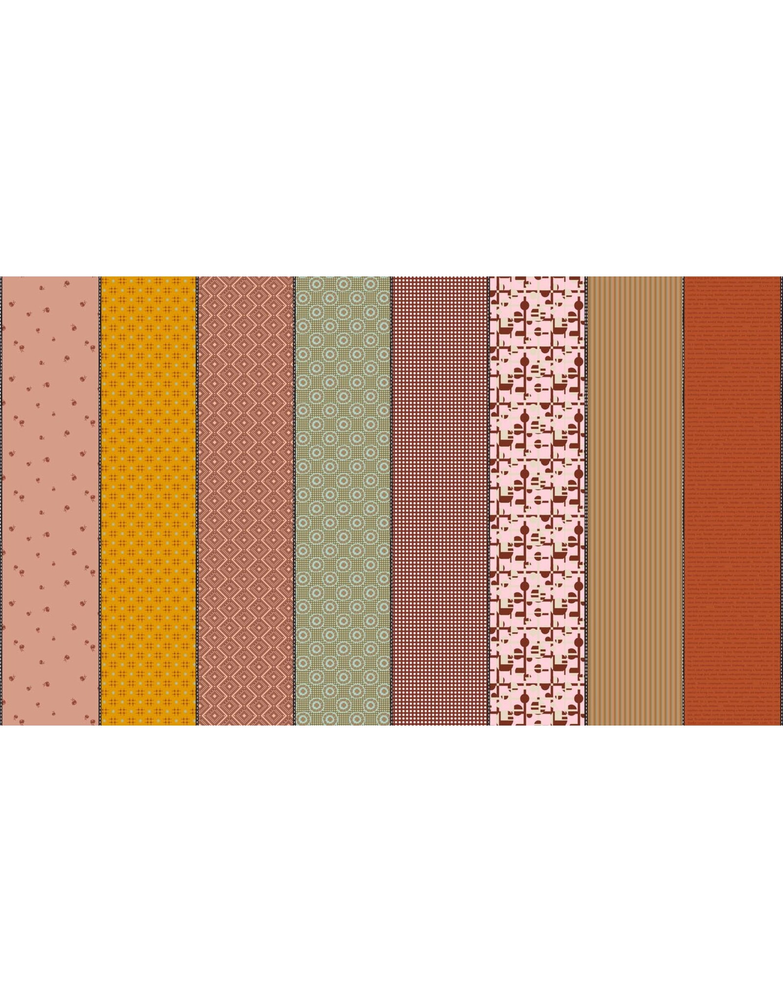 Moda Gathered Lollies - Trentham - Three