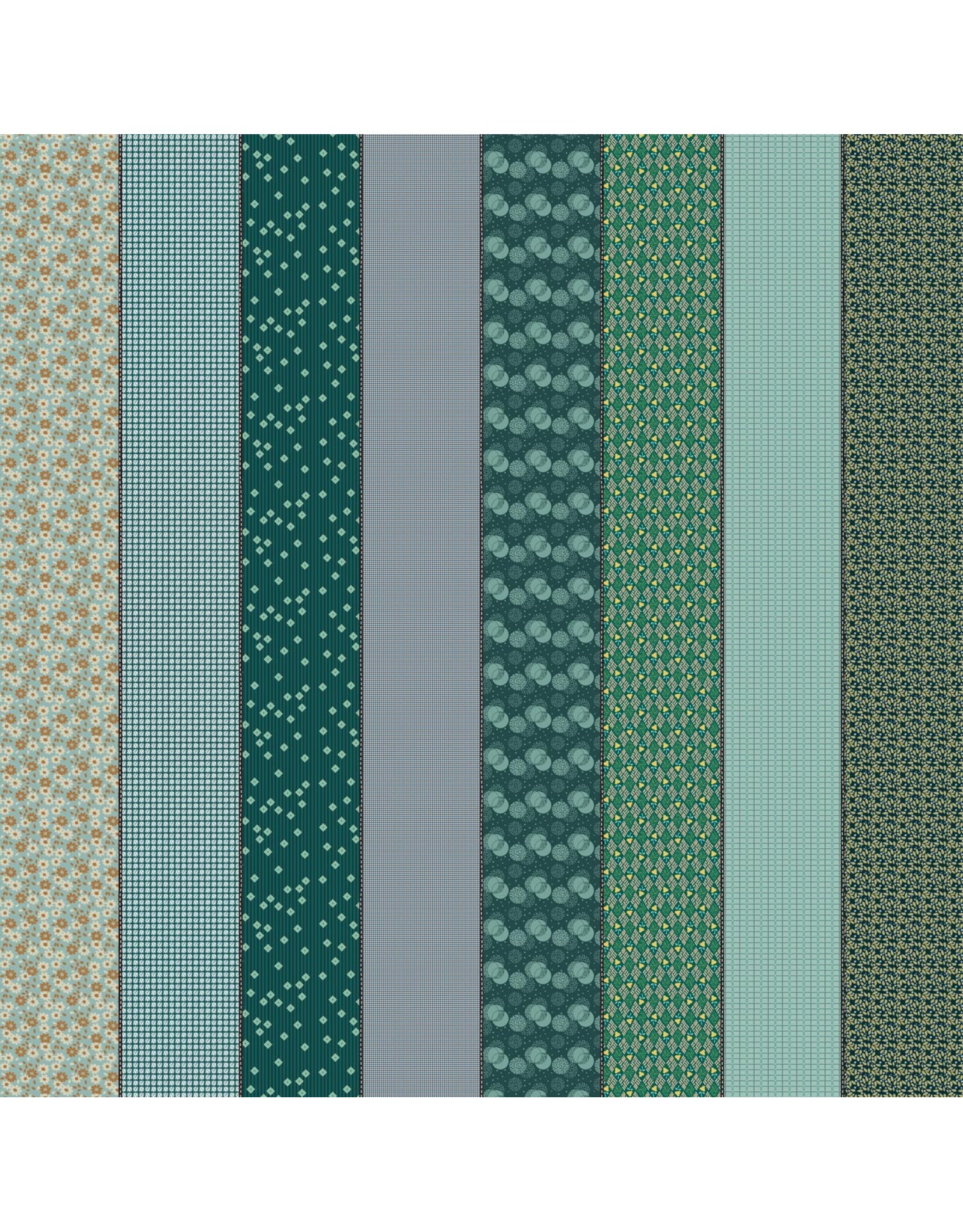 Moda Gathered Lollies - Trentham - Eight