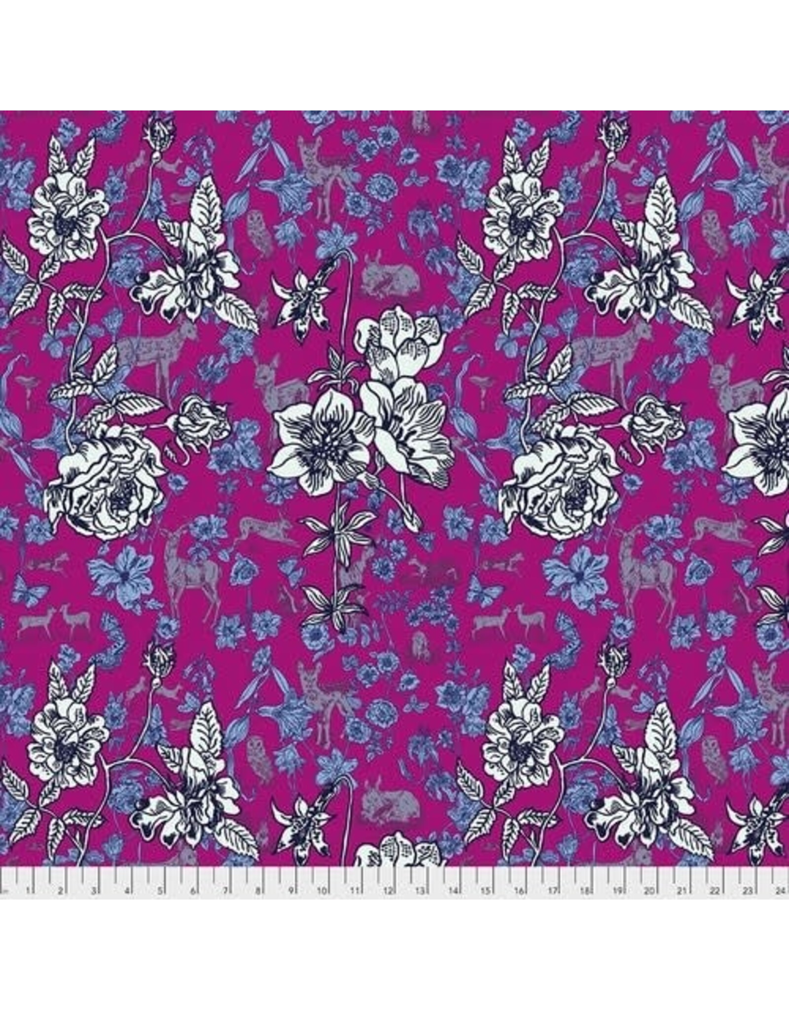 FreeSpirit Woodland Walk - Fawn in Flowers Pink coupon (± 63 x 110 cm)