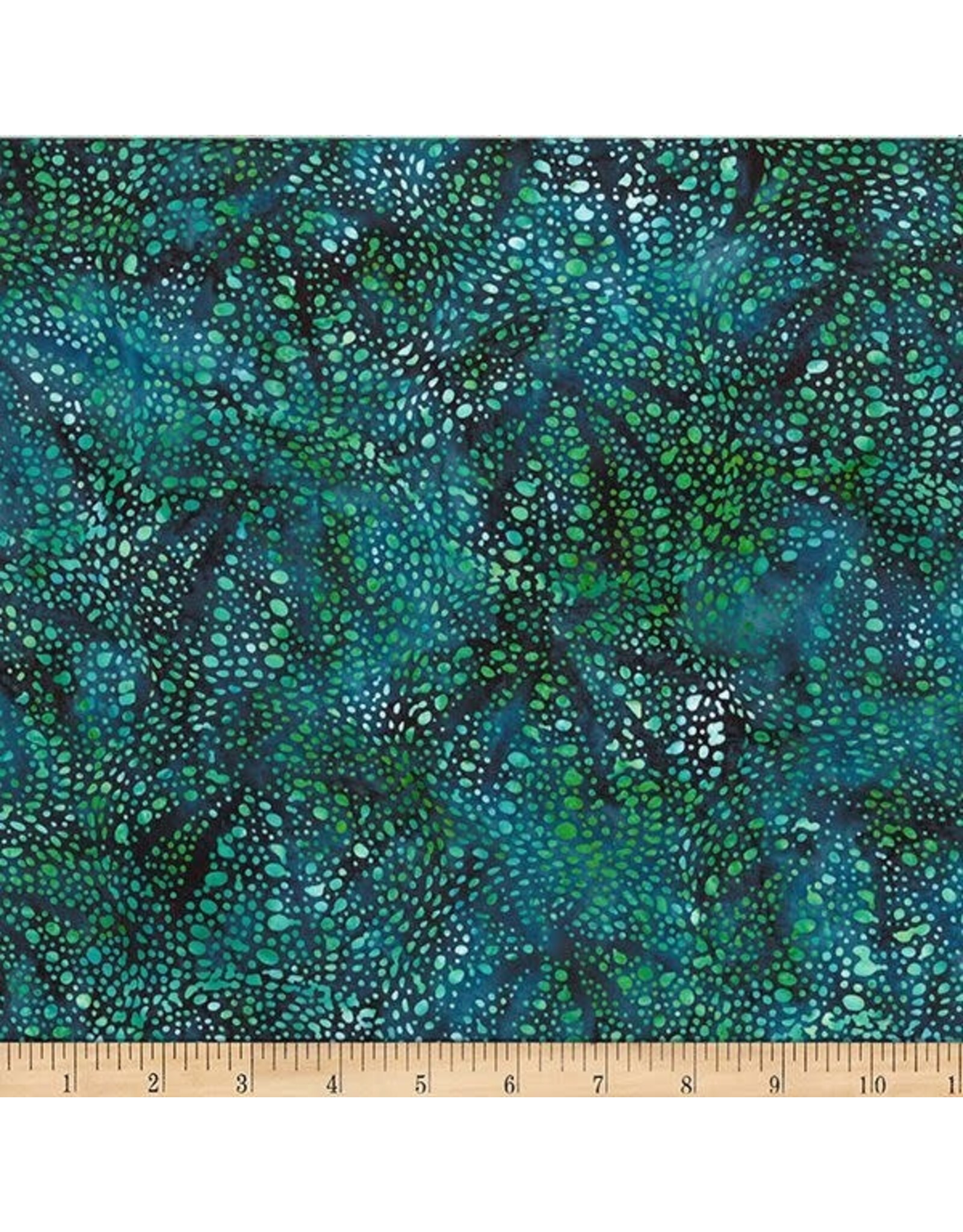 Hoffman Bali Handpaints - Jelly Fish Teal coupon (± 36 x 110 cm)
