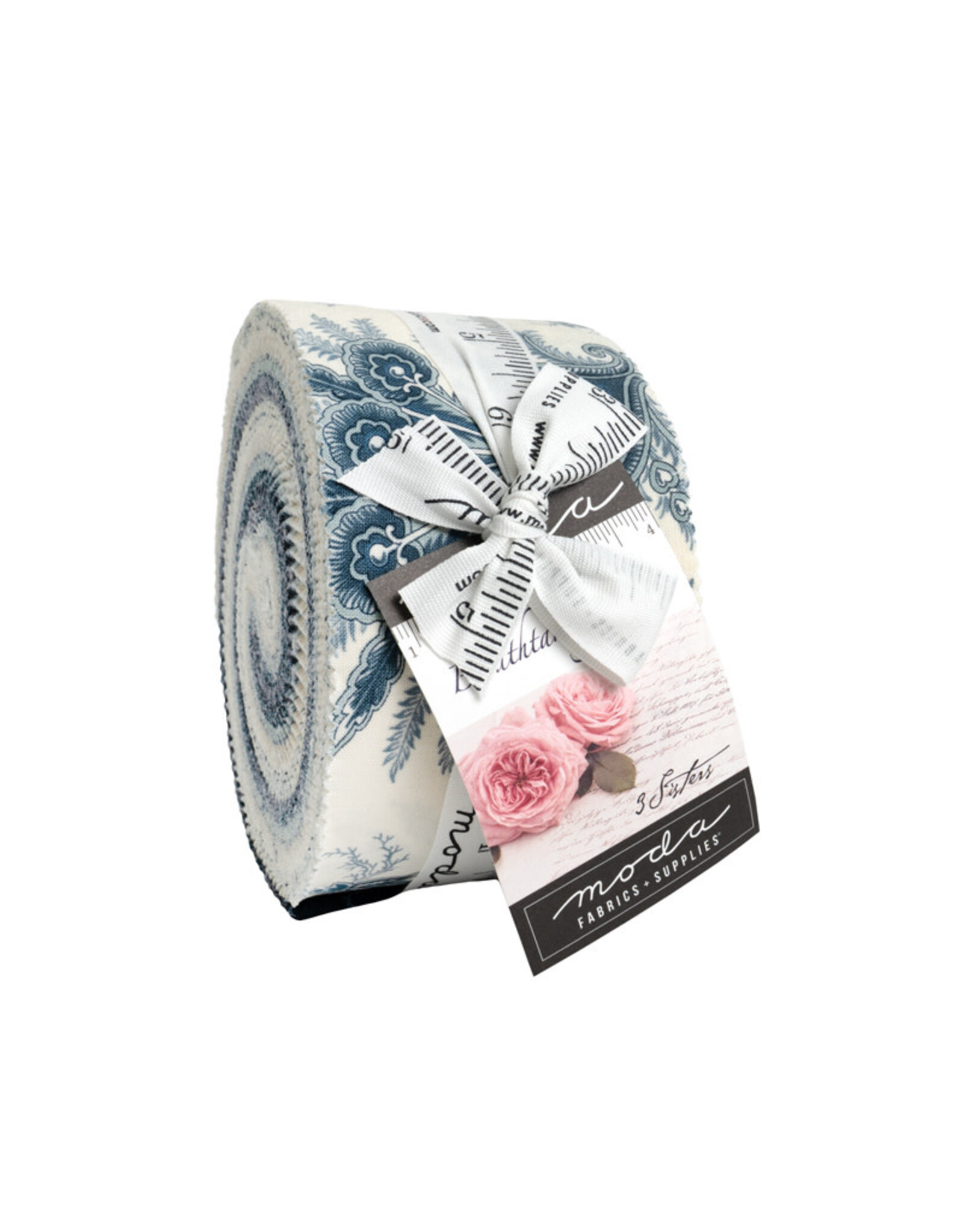 Moda Moda Fabrics - 3 Sisters - Breathtaking Blues - Jelly Roll - 44400JR