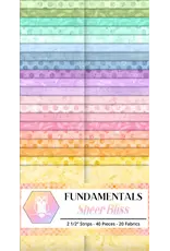 Lumin Fabrics White Owl Textiles - Fundamentals - Sheer Bliss - 2,5 inch Strip Pack
