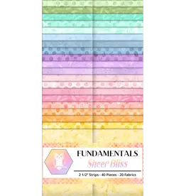 Lumin Fabrics Fundamentals - Sheer Bliss - 2,5 inch Strip Pack