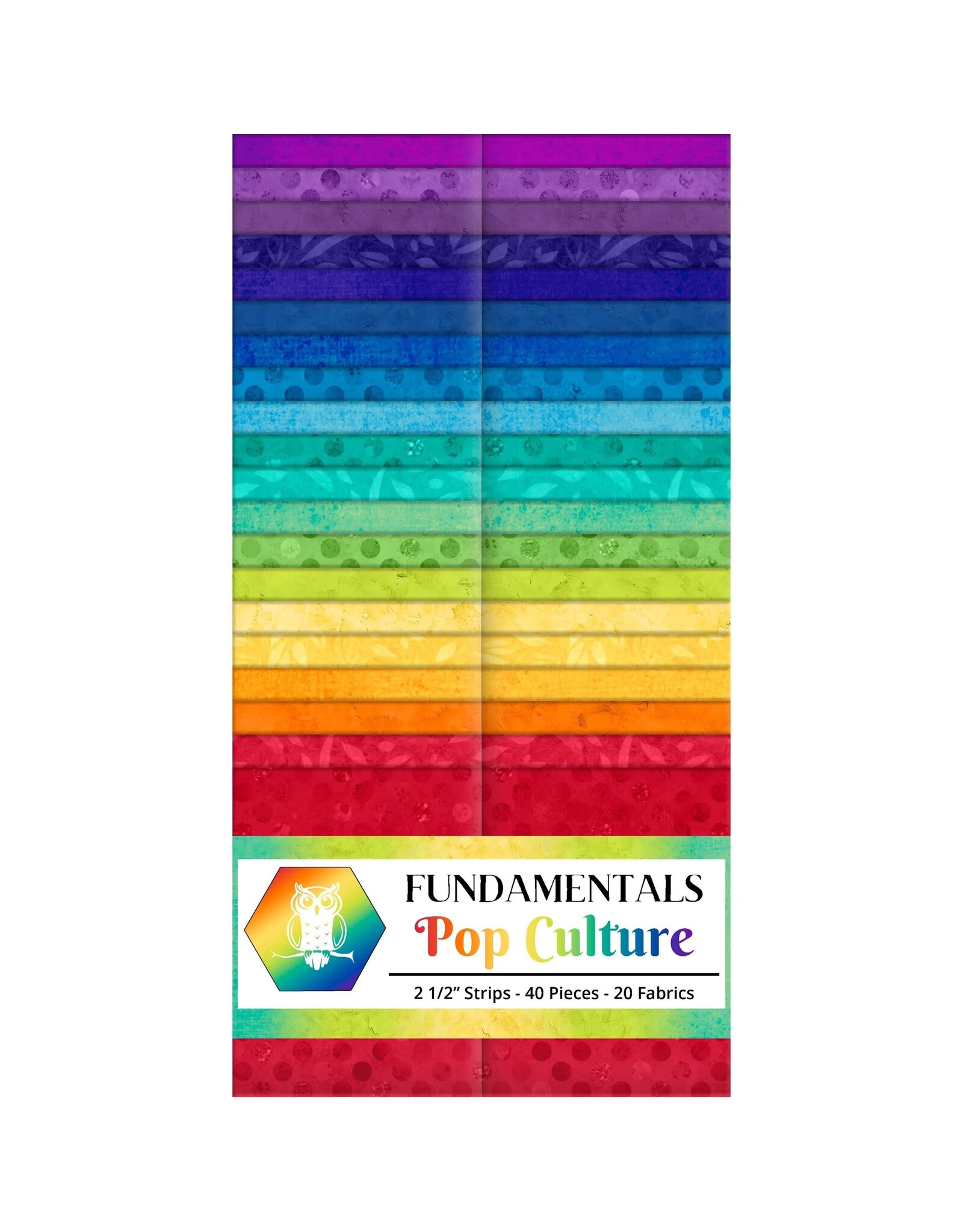 Lumin Fabrics Lumin Fabrics - Fundamentals - Pop Culture - 2,5 inch Strip Pack