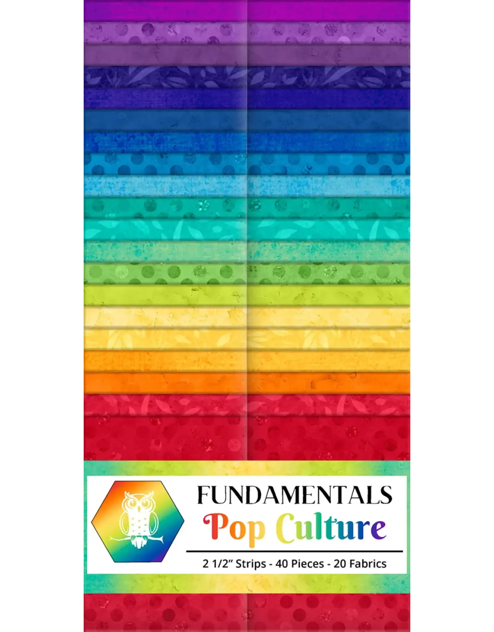 Lumin Fabrics Lumin Fabrics - Fundamentals - Pop Culture - 2,5 inch Strip Pack