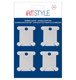Restyle Bobbin Cards - plastic - 100 pcs.